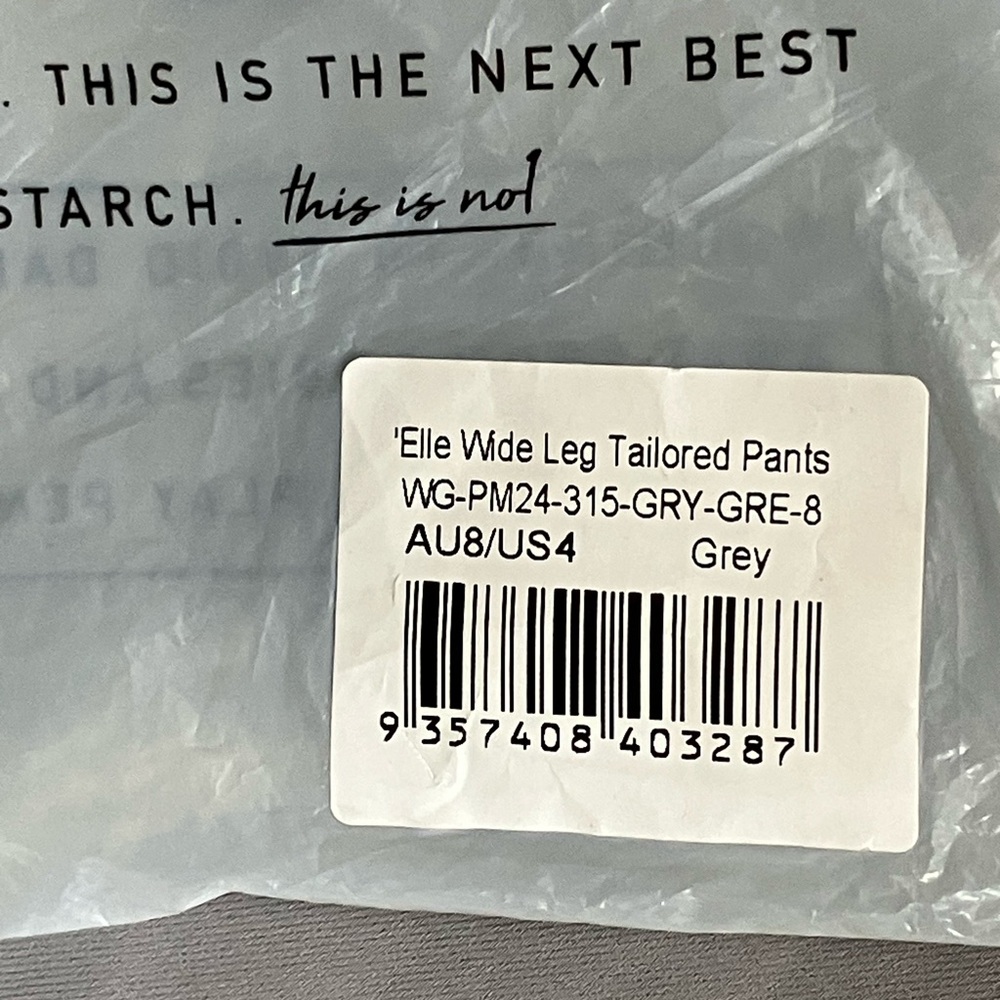 Peppermayo Elle Wide Leg Tailored Pants Gray size 4 - Picture 10 of 14